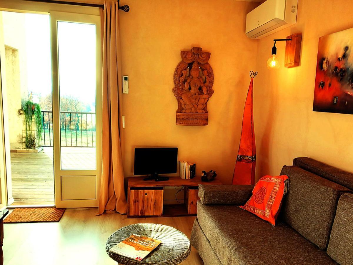 Mas Des Broussonnetiers Appartement Barjac  Buitenkant foto