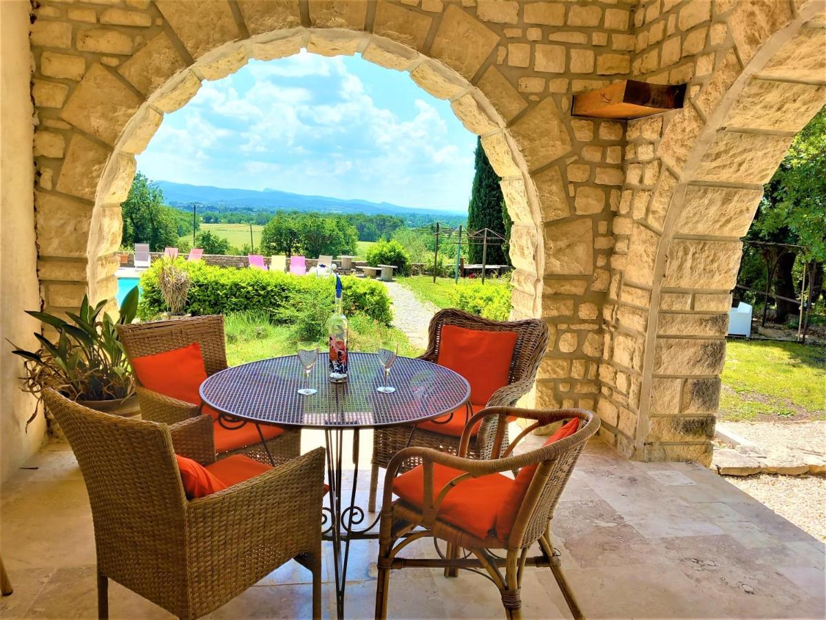 Mas Des Broussonnetiers Appartement Barjac  Buitenkant foto